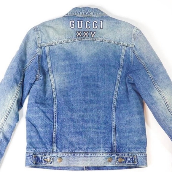 NEW WITH TAGS AUTHENTIC GUCCI NY Yankees Insulated Denim Jacket - Picture 2 of 8